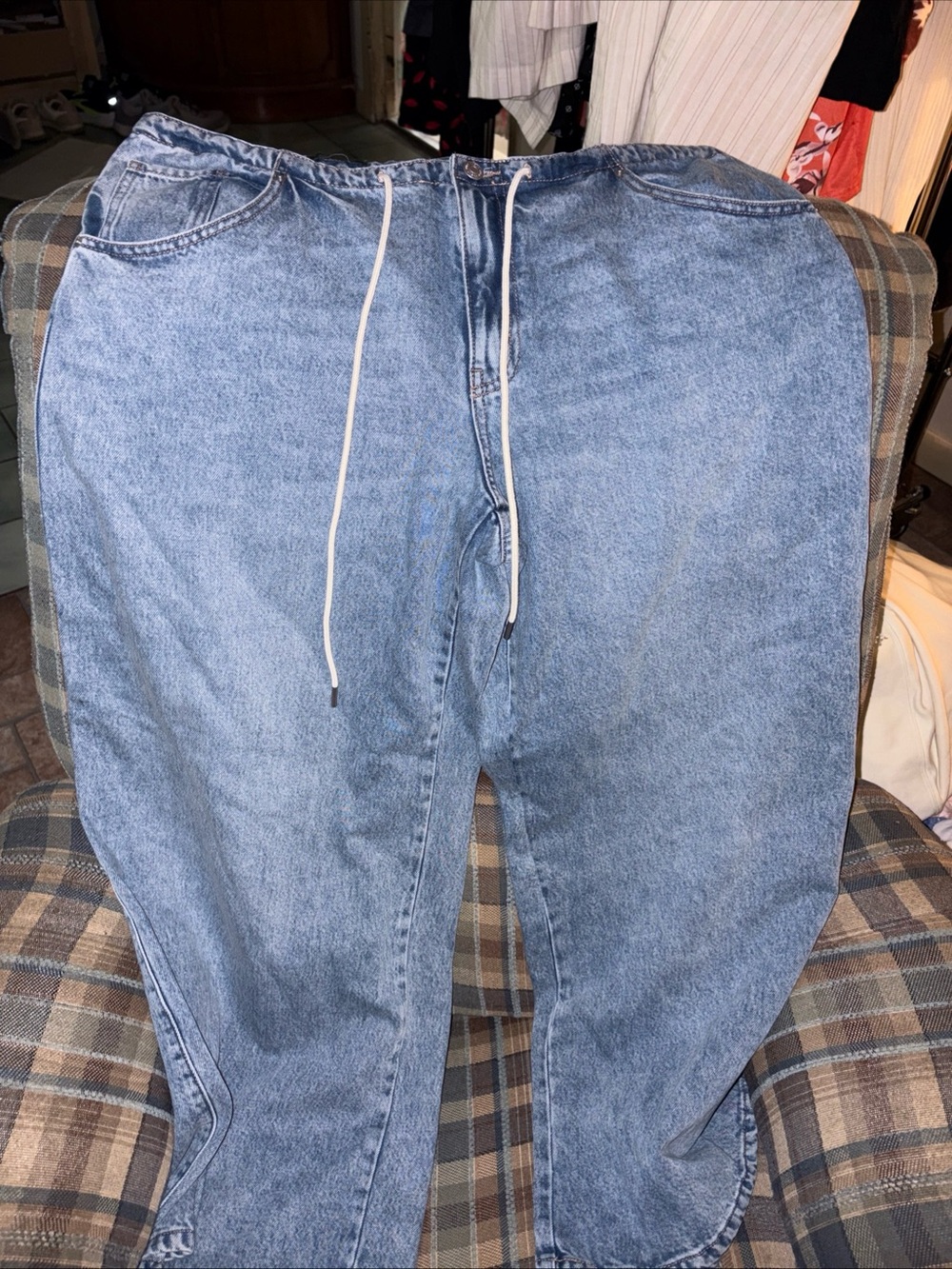 wild fable Light Blue Relaxed Men’s Jeans with Drawstring